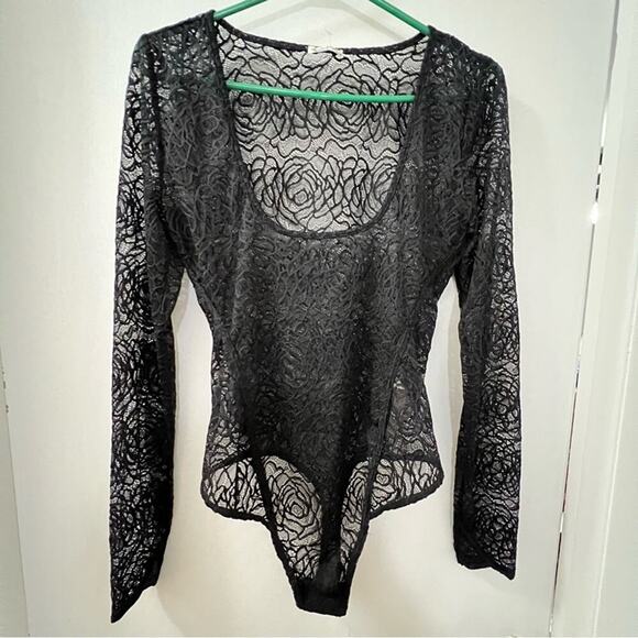 Free People Black Lace In My Head Bodysuit - Picture 6 of 11